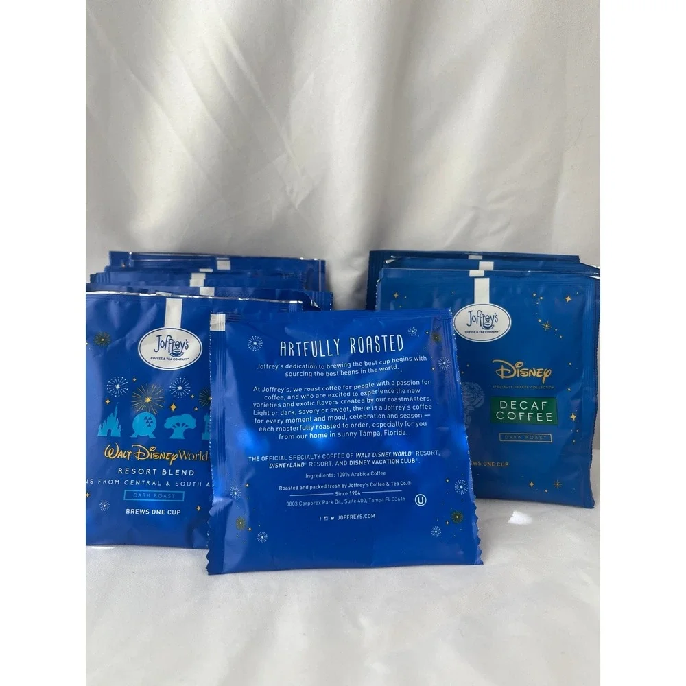 Joffrey's Disney Coffee Pods Walt Disney World Resort Blend & Decaf Lot